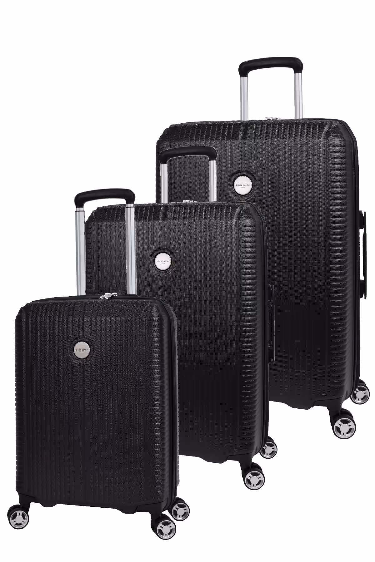 چمدان و ساک مشکی مردانه زنانه سیاه لوکس ABS 3 SUPPLY SET PC6500 Pierre Cardin