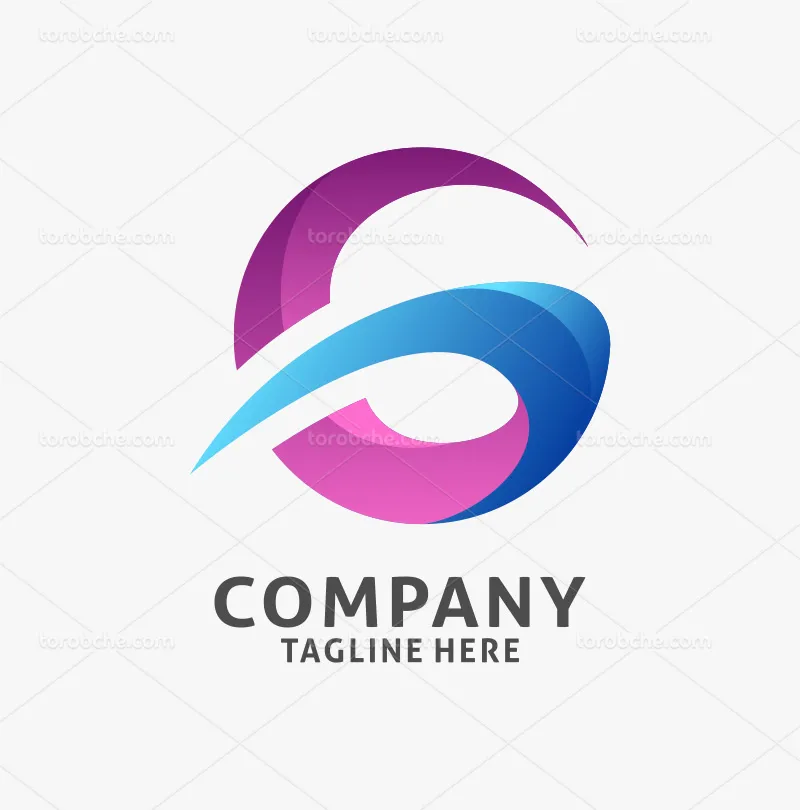 لوگو حرف G رنگی | گرافیک با طعم تربچه