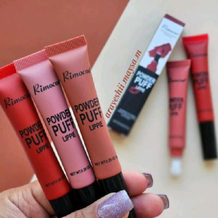 رژ گونه و رژ لب کوشنی پد دار تیوپی