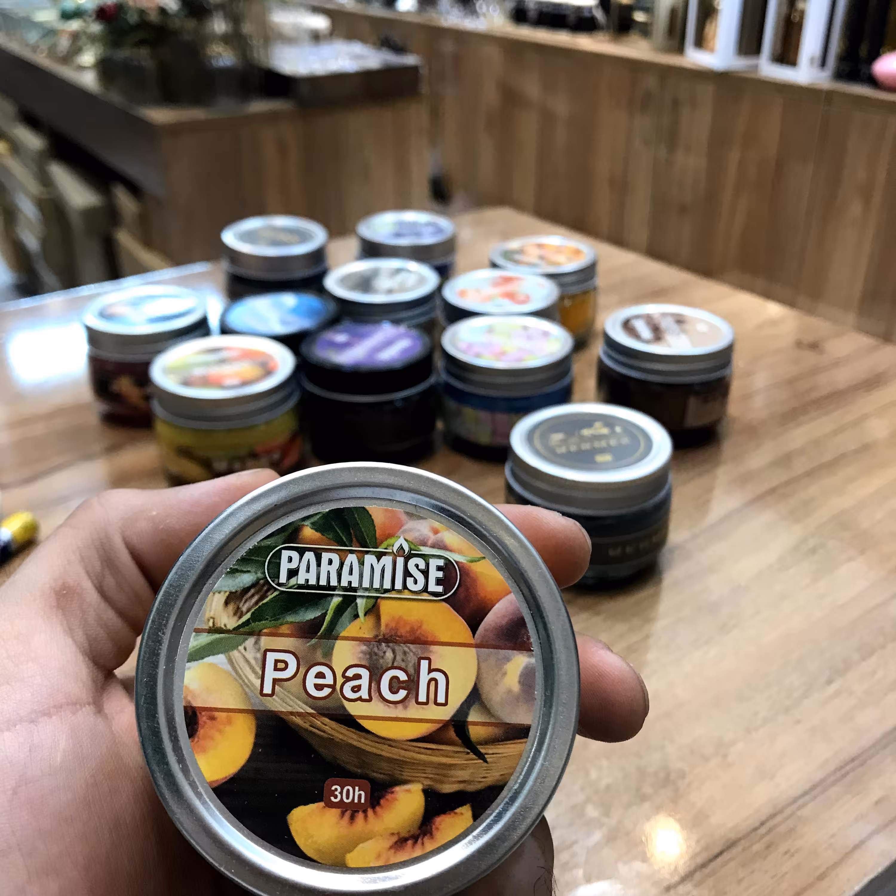 شمع عطری خارجی 30ساعته با رایحه  هلو