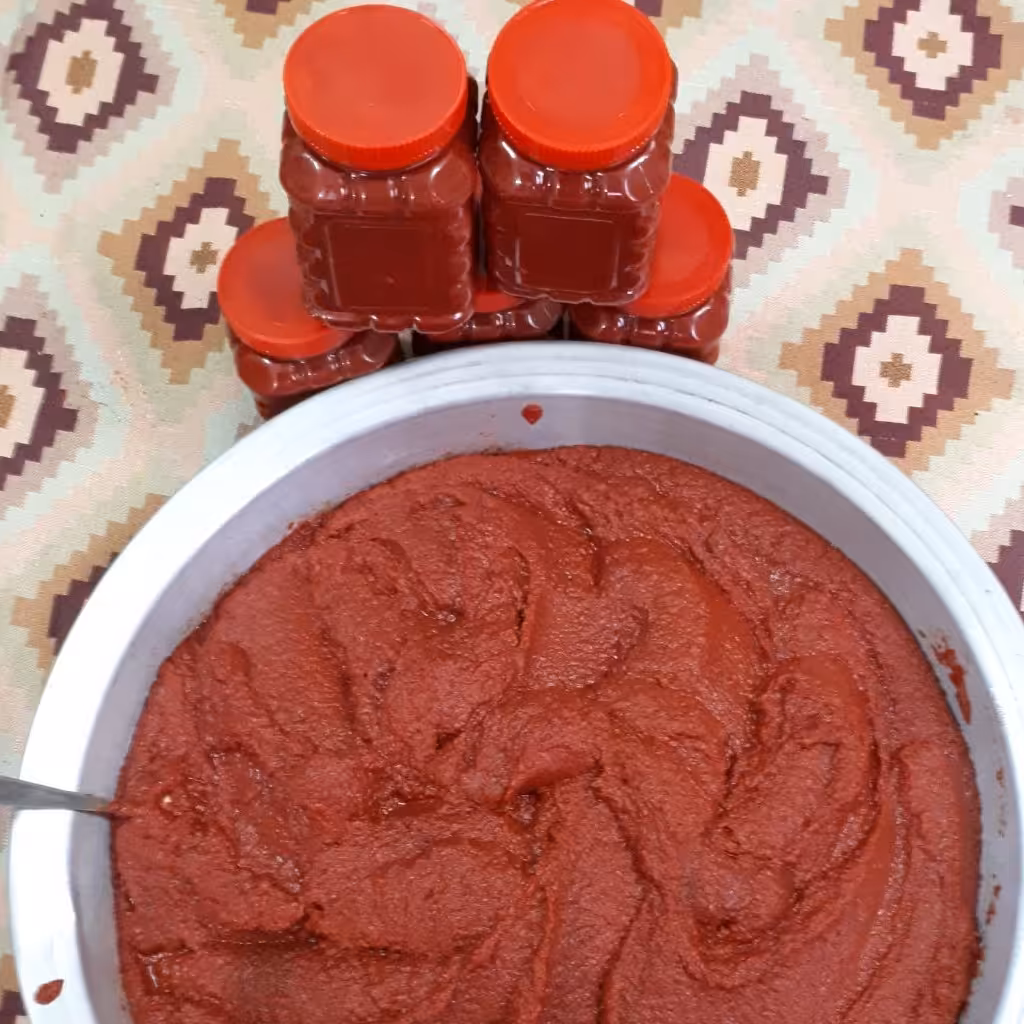 رب گوجه درجه یک و خالص قرمز و بدون موادنگهدارنده به شرط ازمایشکاه و ضمانت بازگشت وجه هم فروش عمده هم جزئی