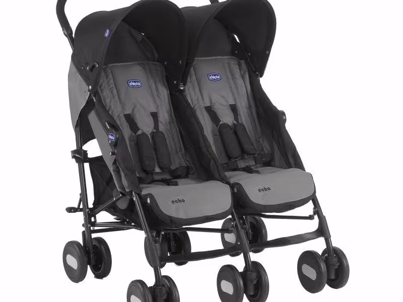 کالسکه دوقلو chicco مدل ECHO TWIN STROLLER COAL کد CH79311-22
