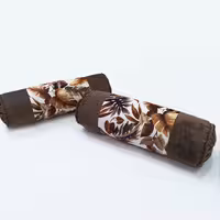 پشتی سنتی مخمل گلدار لوله ای جفتی (کاور) 