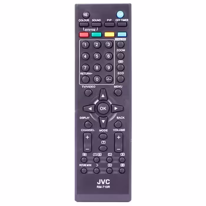کنترل همه کاره تلویزیون JVC مدل RM-710R - کیفیت برتر و عملکرد عالی