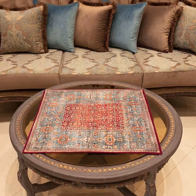 رومیزی مربع 65 طرح ترکیش