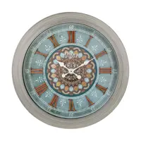 ساعت دیواری چوبی مدل کیتا آنتیک کد CKA 711 - (قطر 60 cm)