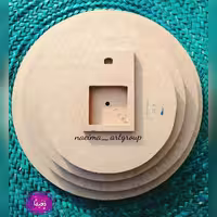 صفحه ساعت قطر 40، چوب ام دی اف خام