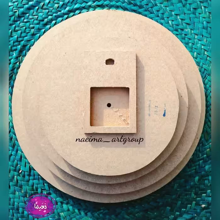 صفحه ساعت قطر 40، چوب ام دی اف خام