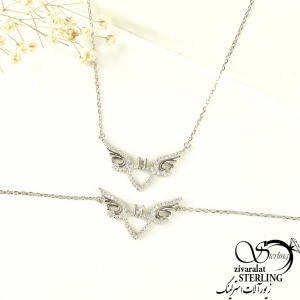نیمست عیار925 ایتالیایی طرح بال فرشته کد 8419