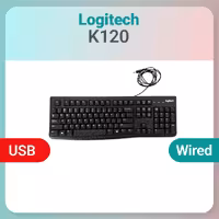 کیبورد Logitech K120 مدل با سیم