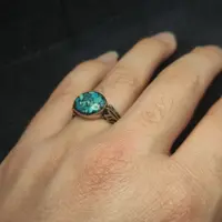 انگشتر مردانه اسپرت نگین فیروزه سایز9