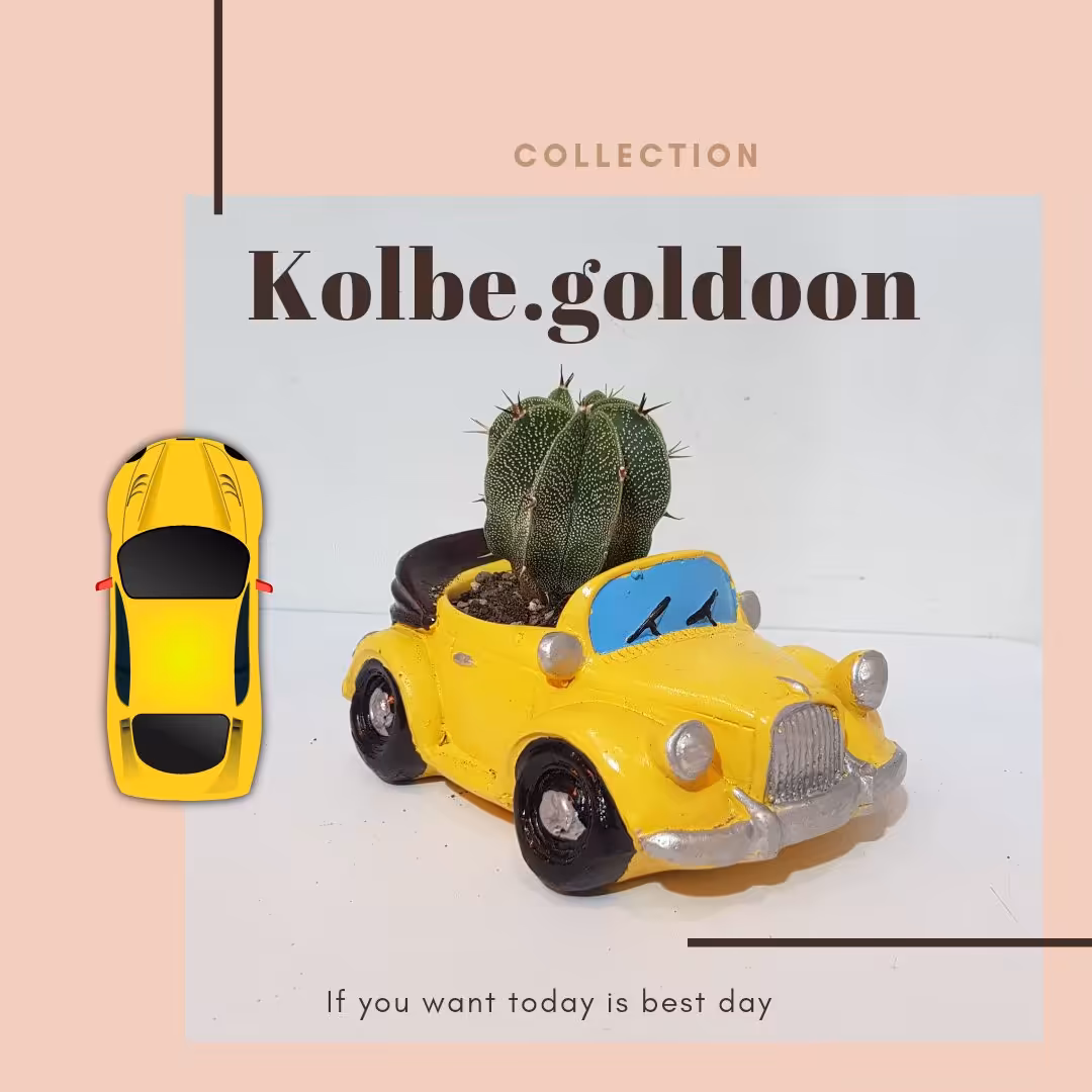 گلدان طرح ماشین کروک