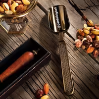 قاشق آجیل دسته فولادی آنتیک رنگ برند ریور ساخت ایتالیا