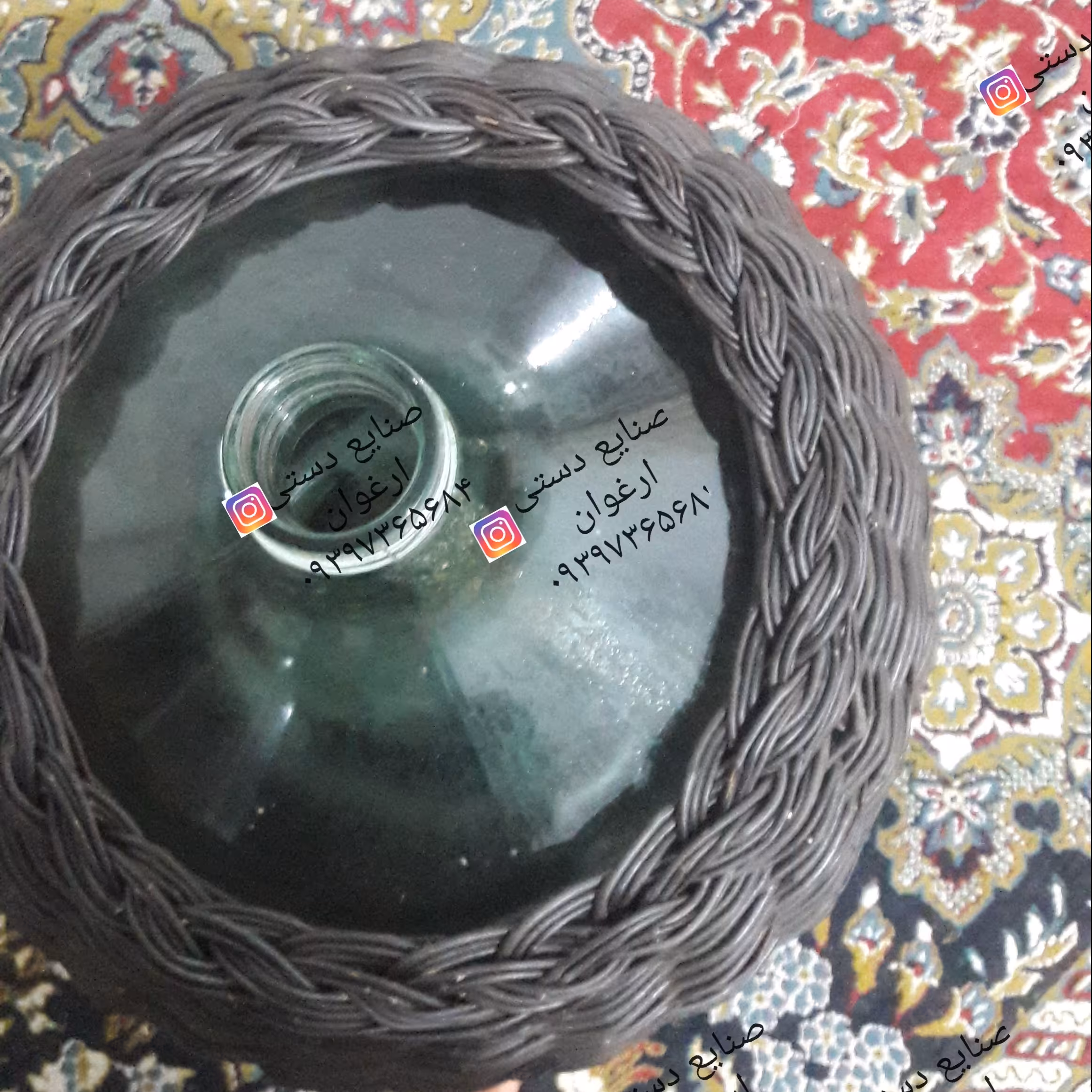 شیشه حصیری ،شیشه بافی