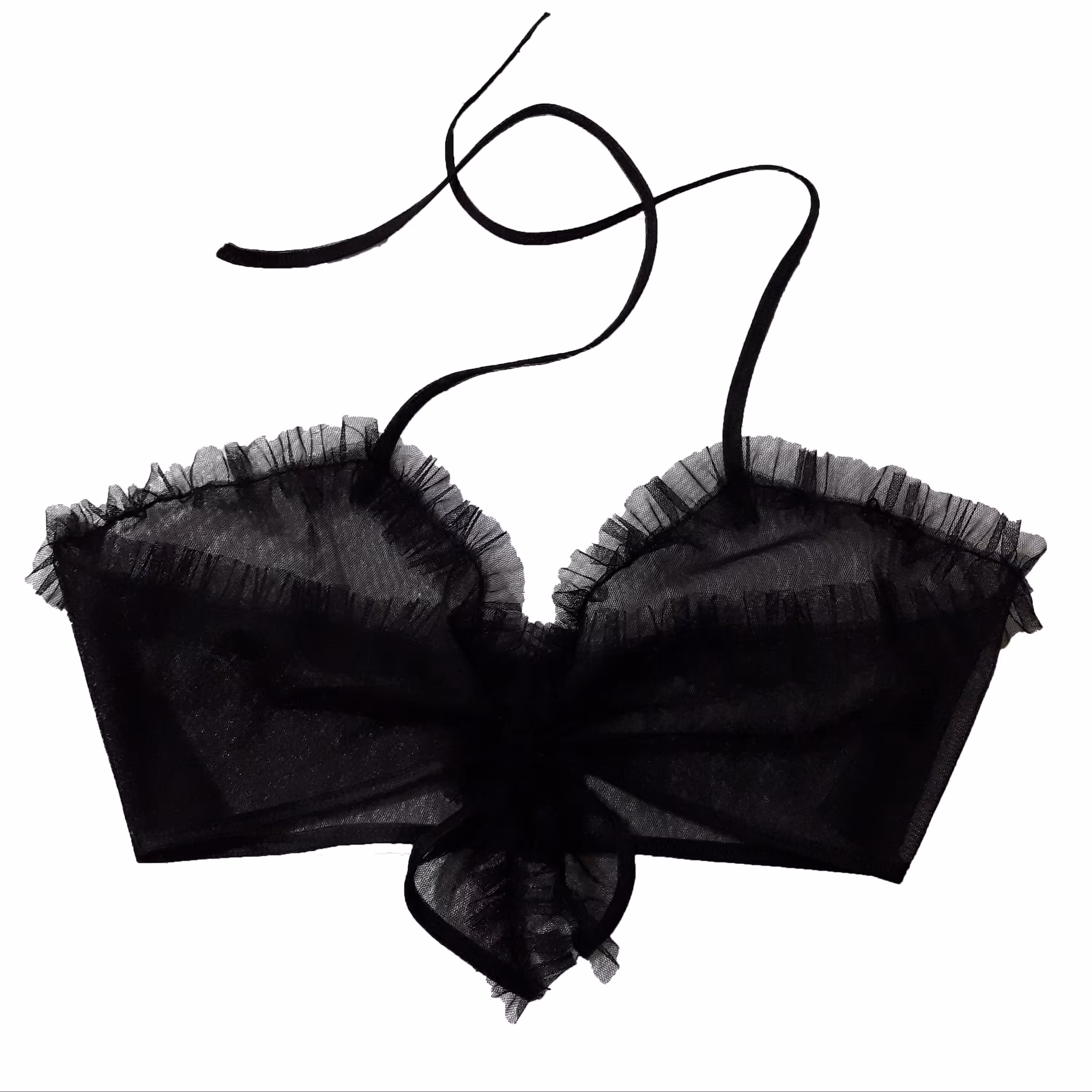 سوتین توری فانتزی با بند گردنی