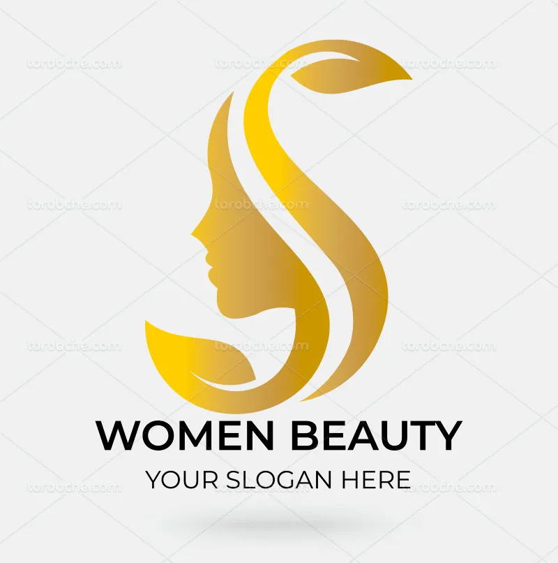 وکتور لوگو آرایشگاه طلایی | گرافیک با طعم تربچه