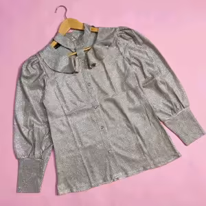 شومیز لمه کاغذی اکلیلی زنانه و دخترانه