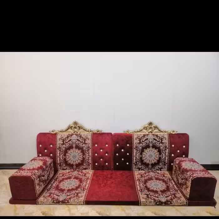 پشتی پر فروش خلیجی تاج دار  به طول دو متر 