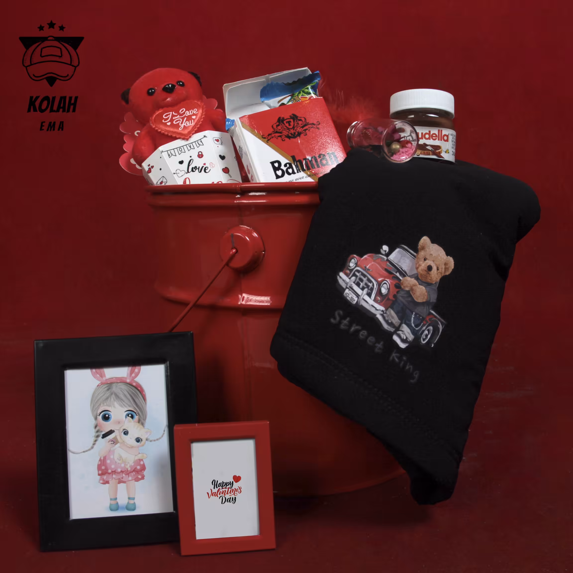 باکس ولنتاین همراه اسکارف 