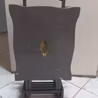 میز عسلی چمدانی طوسی چوبی سه لایه پولیش ضد آب و ضد خش  کیفیت درجه یک