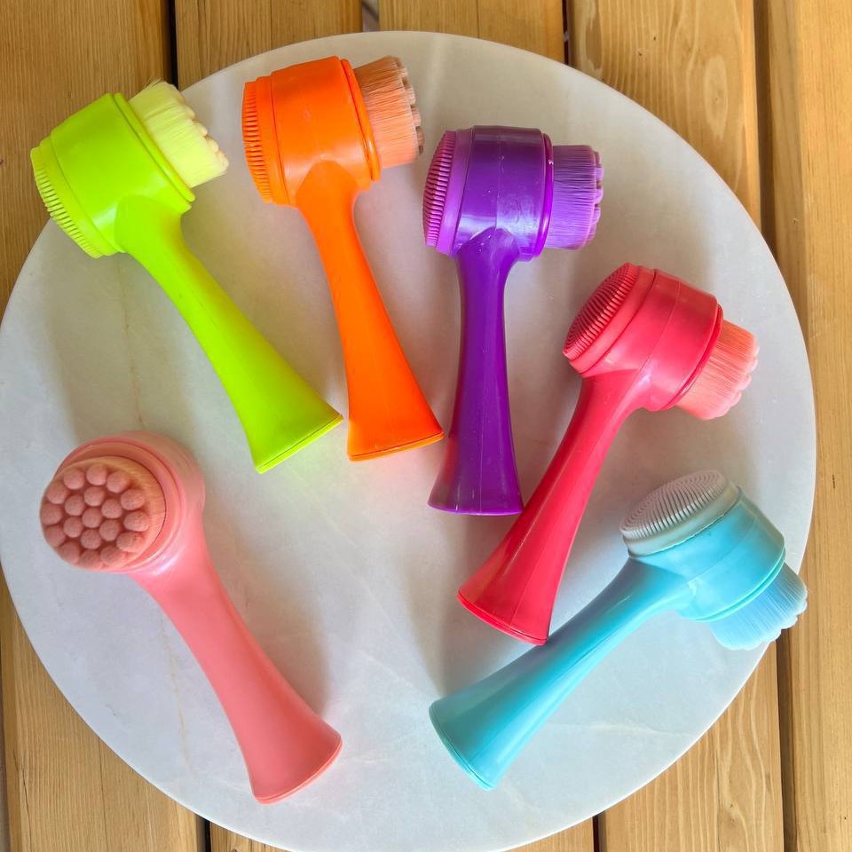 فیس براش چکشی دسته و فرچه نئونی