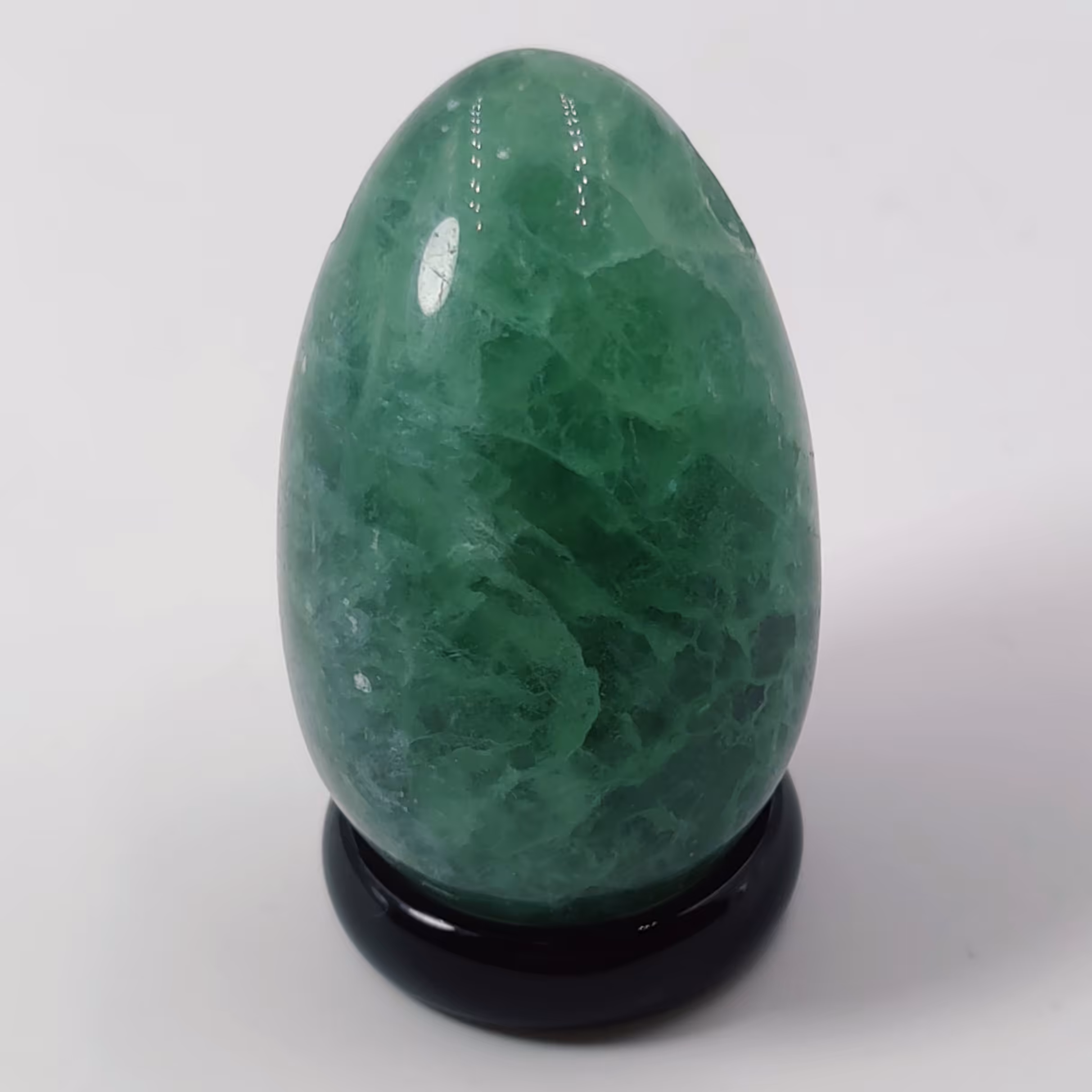 گوی تراش تخم مرغی فلوریت یا فلورین سبز معدنی