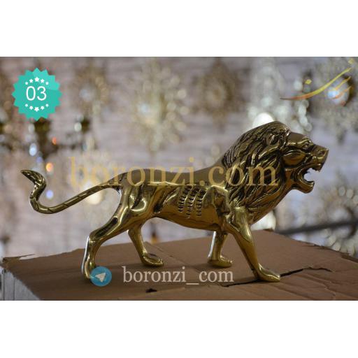 مجسمه شیر برنزی متوسط کد 03