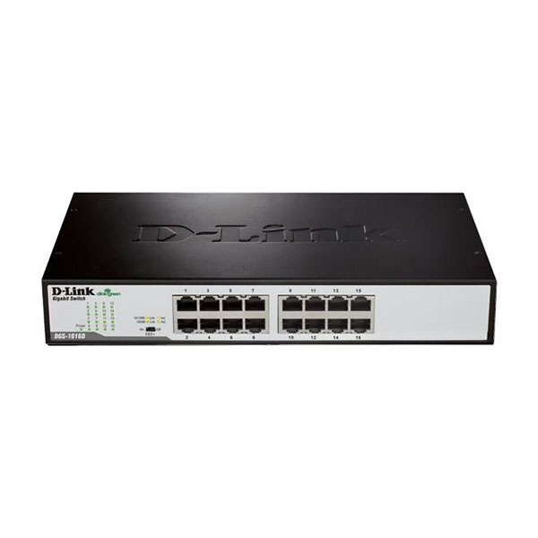 سوییچ 16 پورت غير مديريتی دی لینک مدل DGS-1016D - فروشگاه اینترنتی طیف سنتر