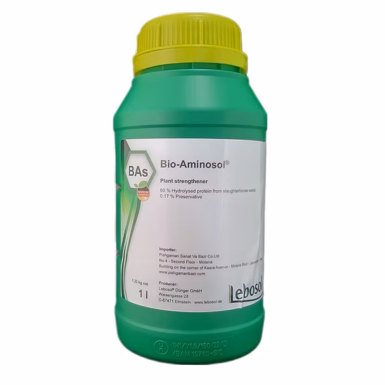 کود مایع بیوآمینوسل  لبوسل حجم 1 لیتر 