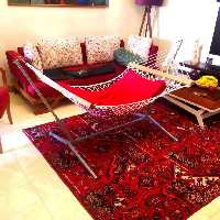 گهواره ننو سنتی دستبافت لمتاب( طناب ابریشمی ) قابل استفاده از 1 ماهگی تا 7 سالگی  