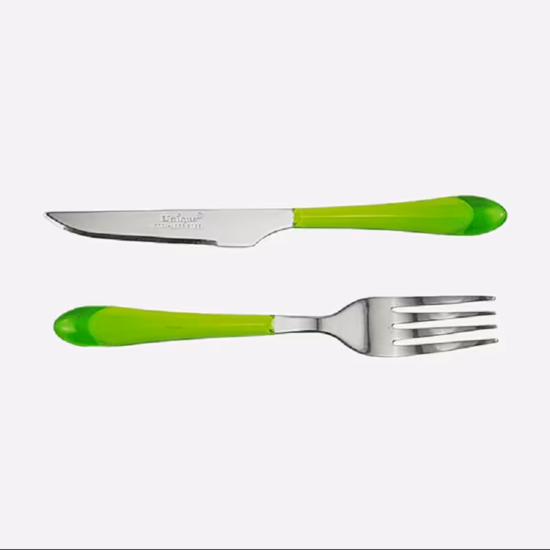 کارد و چنگال دسته قلبی 12 پارچه یونیک کد 6341