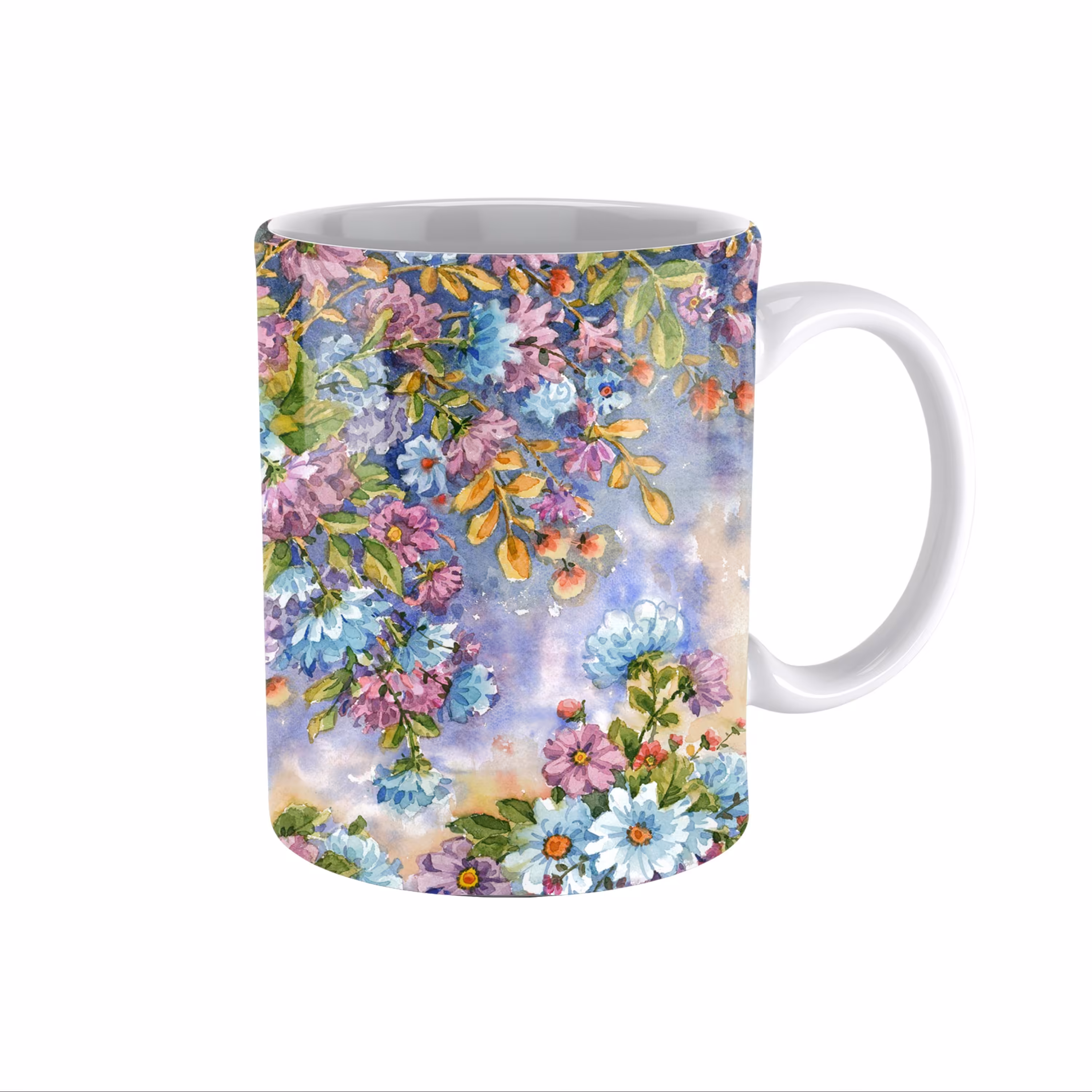 ماگ طرح گل  کد073