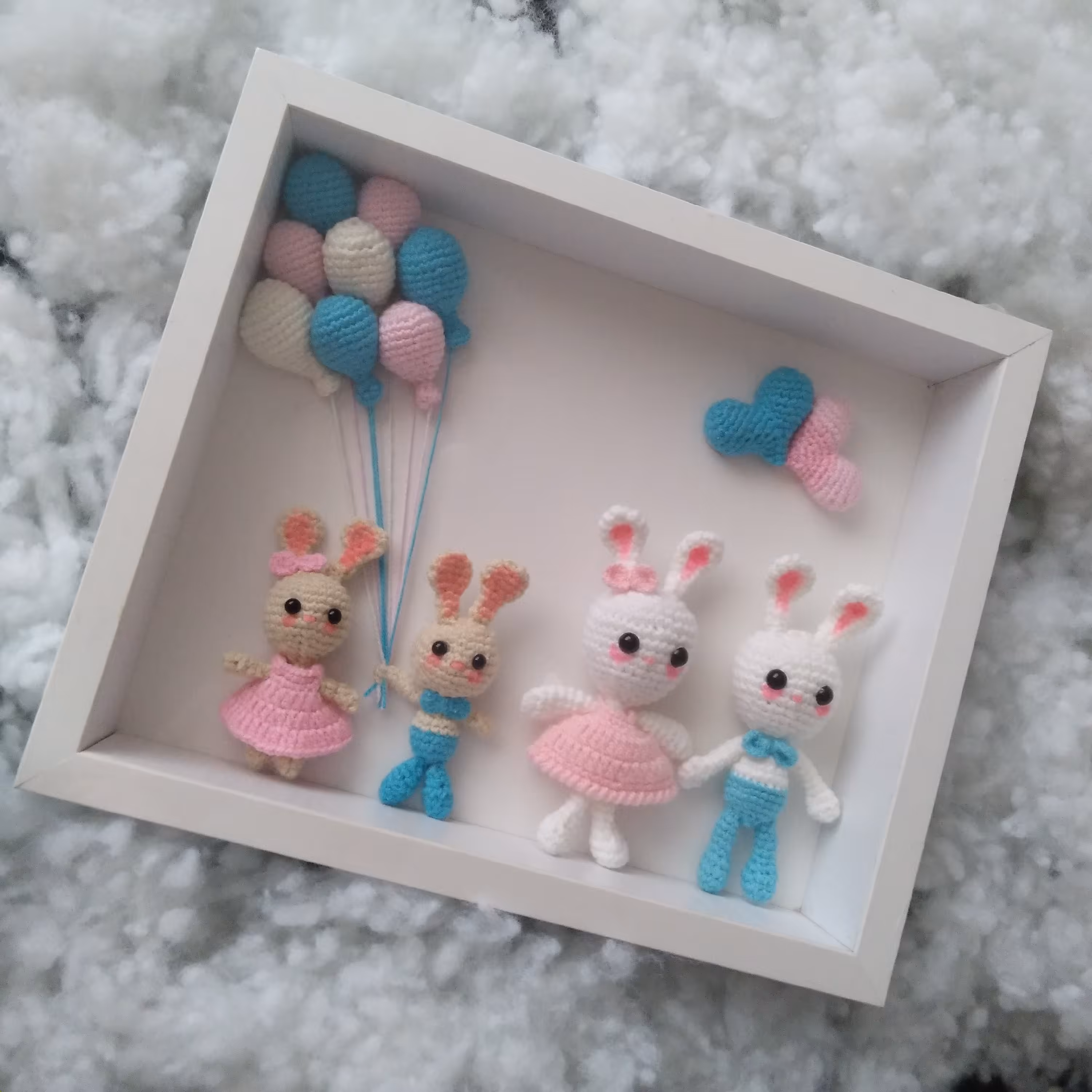 باکس خرگوش بافتنی 4 تایی 