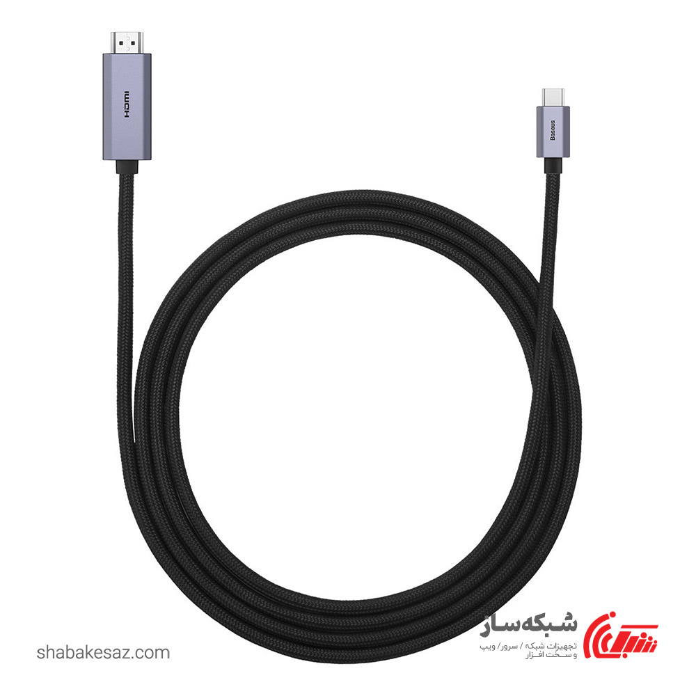 قیمت و خرید کابل Type C به HDMI باسئوس Baseus WKGQ010101 - شبکه ساز