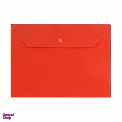 پاکت پاپکو (Papco) مدل دکمه دار رنگ قرمز سایز A4