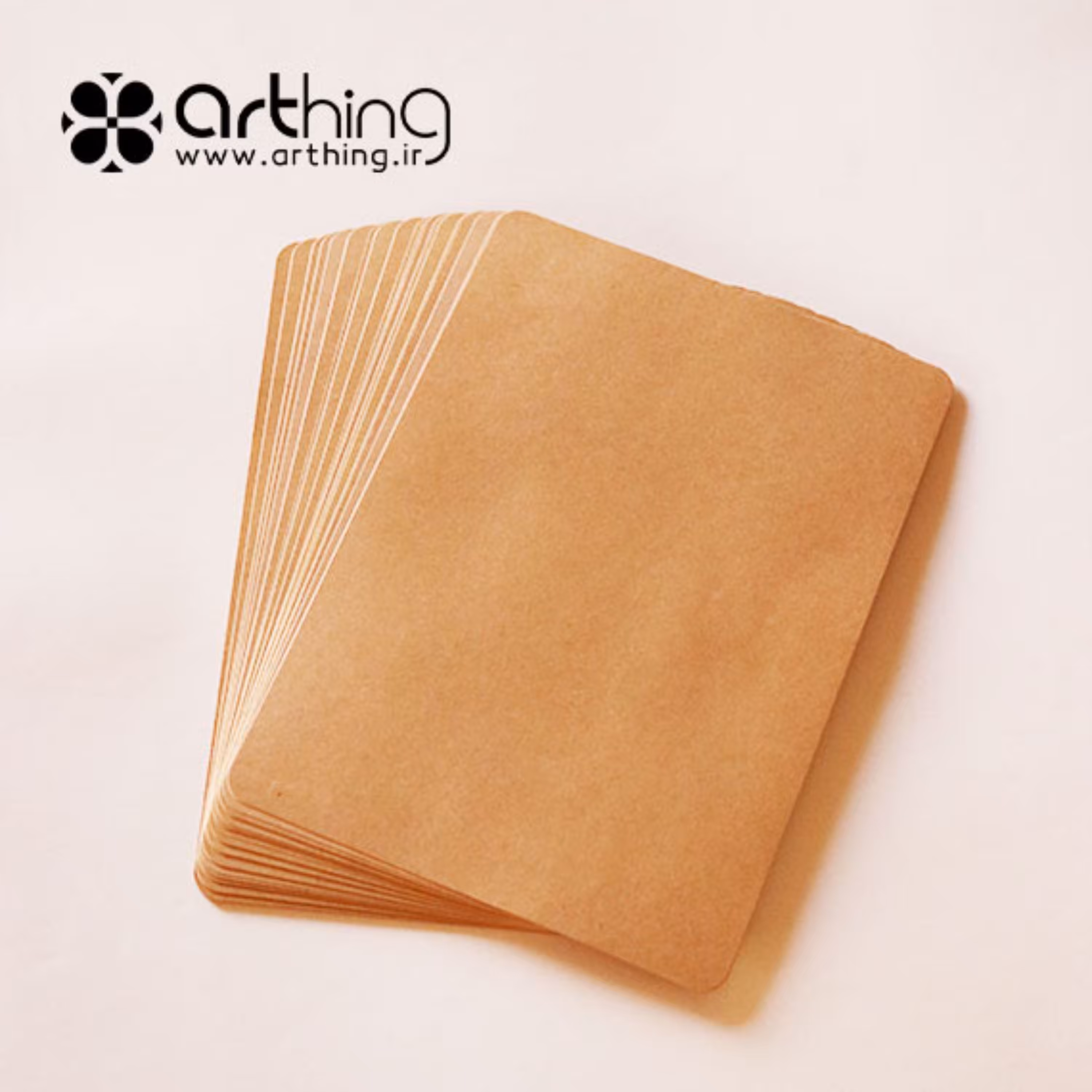 کاغذ کرافت دورگرد سایز A5 (100 تایی)