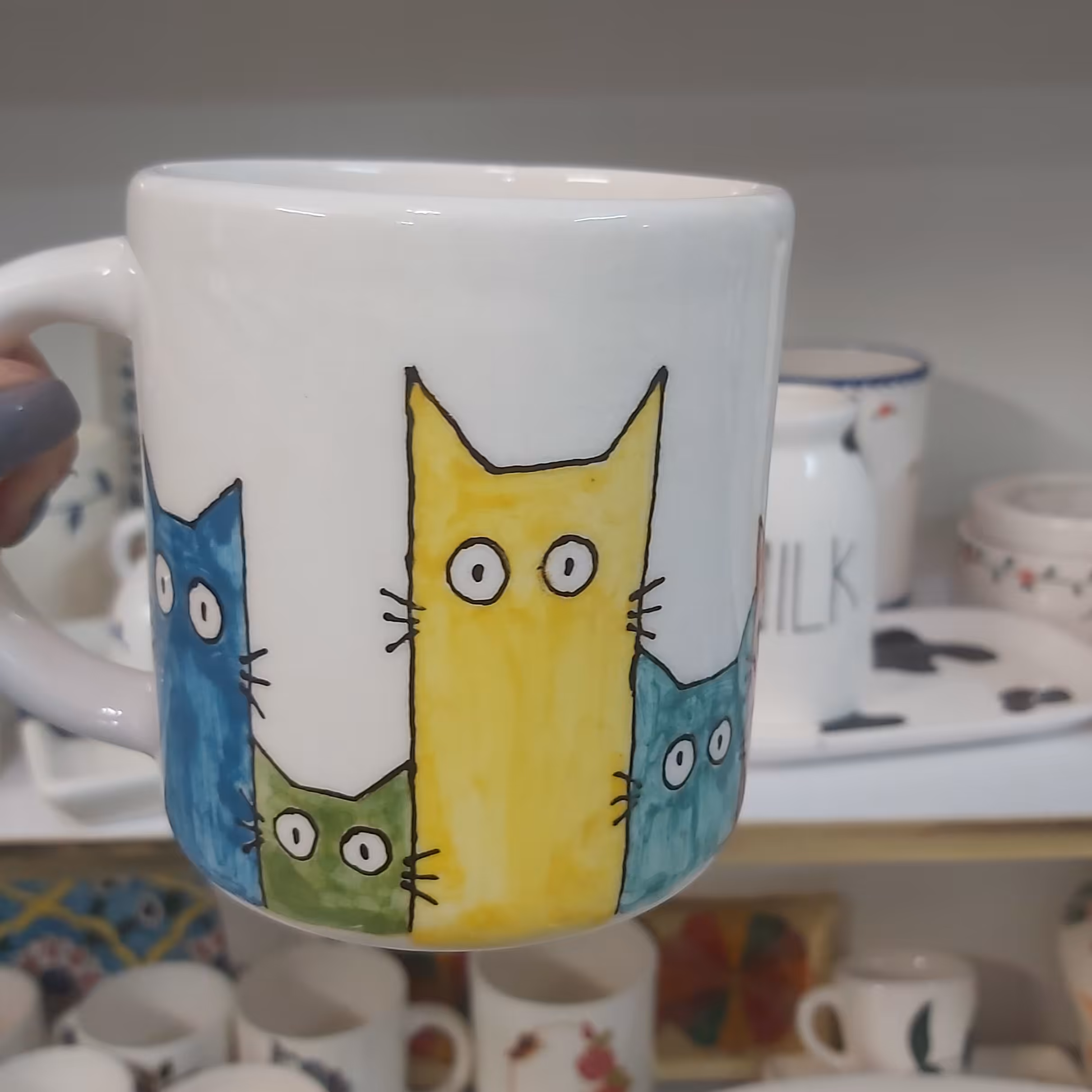 ماگ بزرگ زیرلعابی