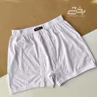 شورت پادار سفیدL,XL,2XL یاشا