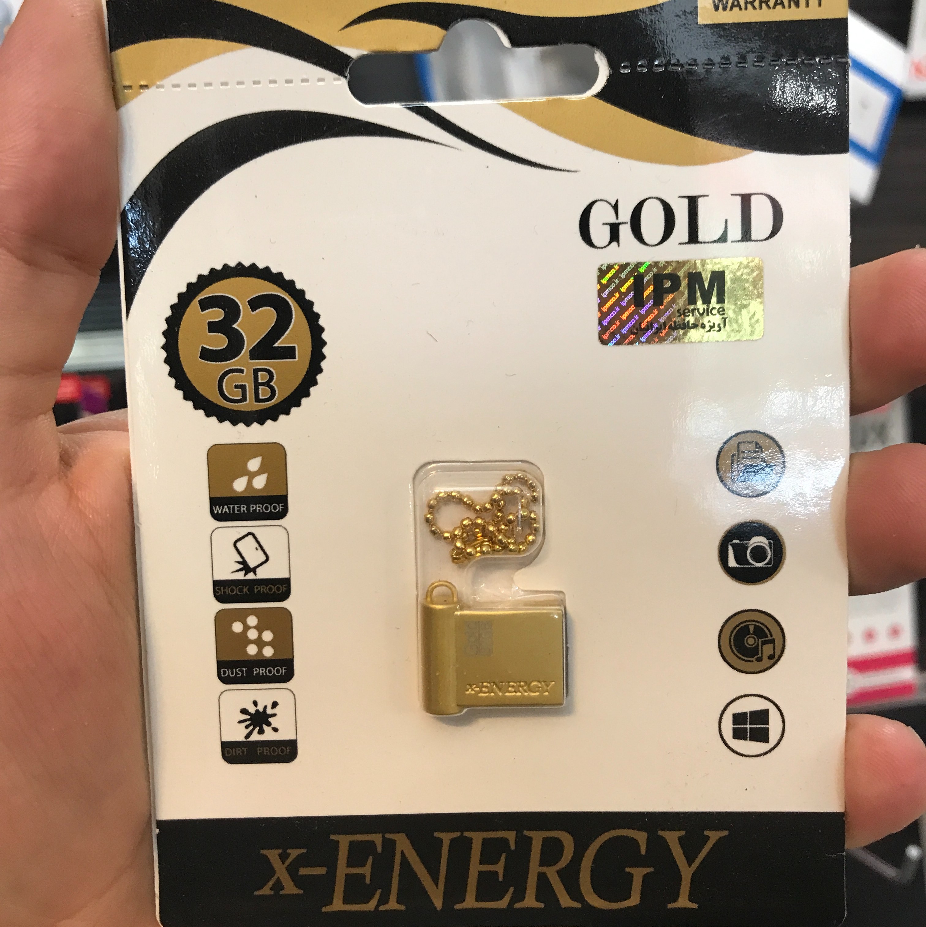 فلش مموری 32 گیگ ایکس-انرژی X-Energy Gold گارانتی مادام العمر