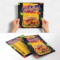 فایل PSD منوی فست فود | گرافیک با طعم تربچه