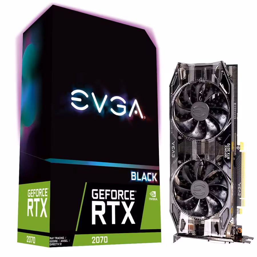 کارت گرافیک ای وی جی ای مدل GeForce RTX 2070 BLACK EDITION GAMING با حافظه 8 گیگابایت