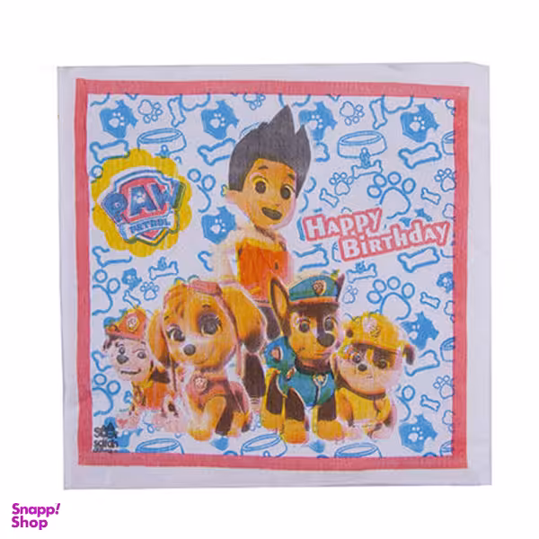 دستمال کاغذی سورساتان مدل سگ های نگهبان بسته 20 عددی