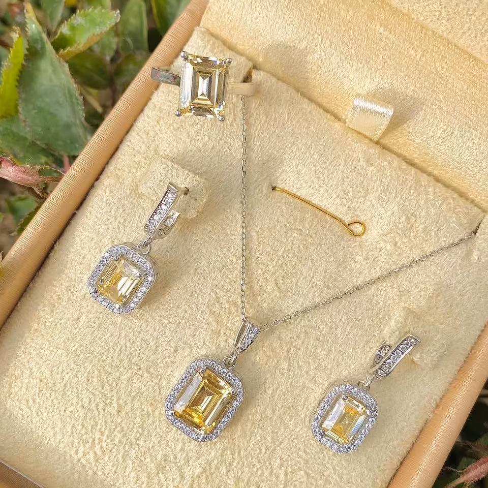 نیمست جواهری لوکس نقره