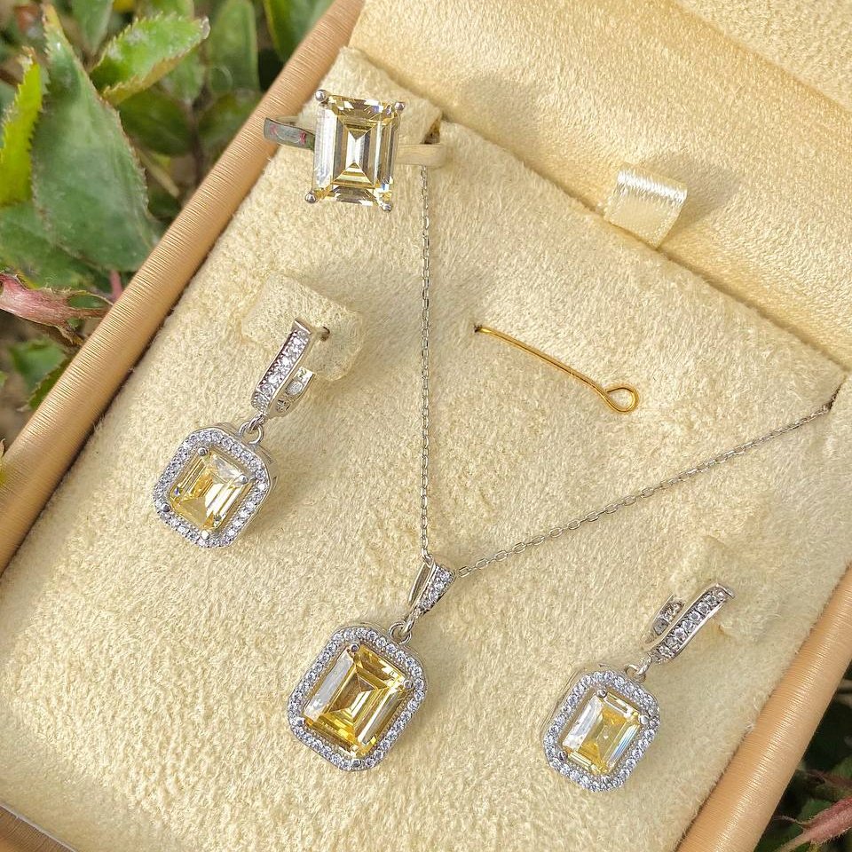 نیمست جواهری لوکس نقره