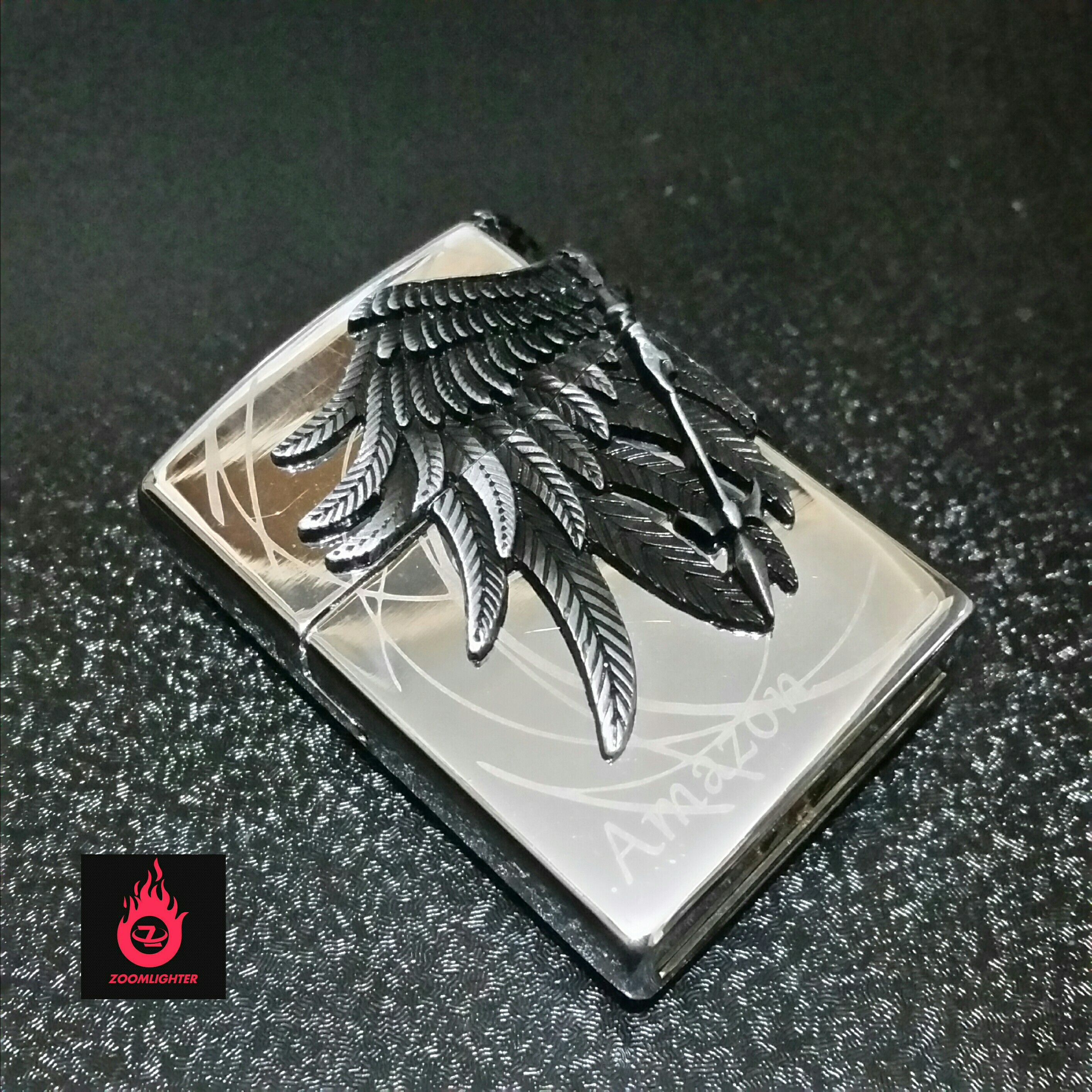 فندک گازی سنگی طرح آمازون 