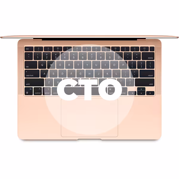 مک بوک ایر 13 اینچ M1 کاستوم 2020 حافظه رم 16 گیگابایت و هارد 256 گیگابایت SSD طلایی - Hiapple.ir