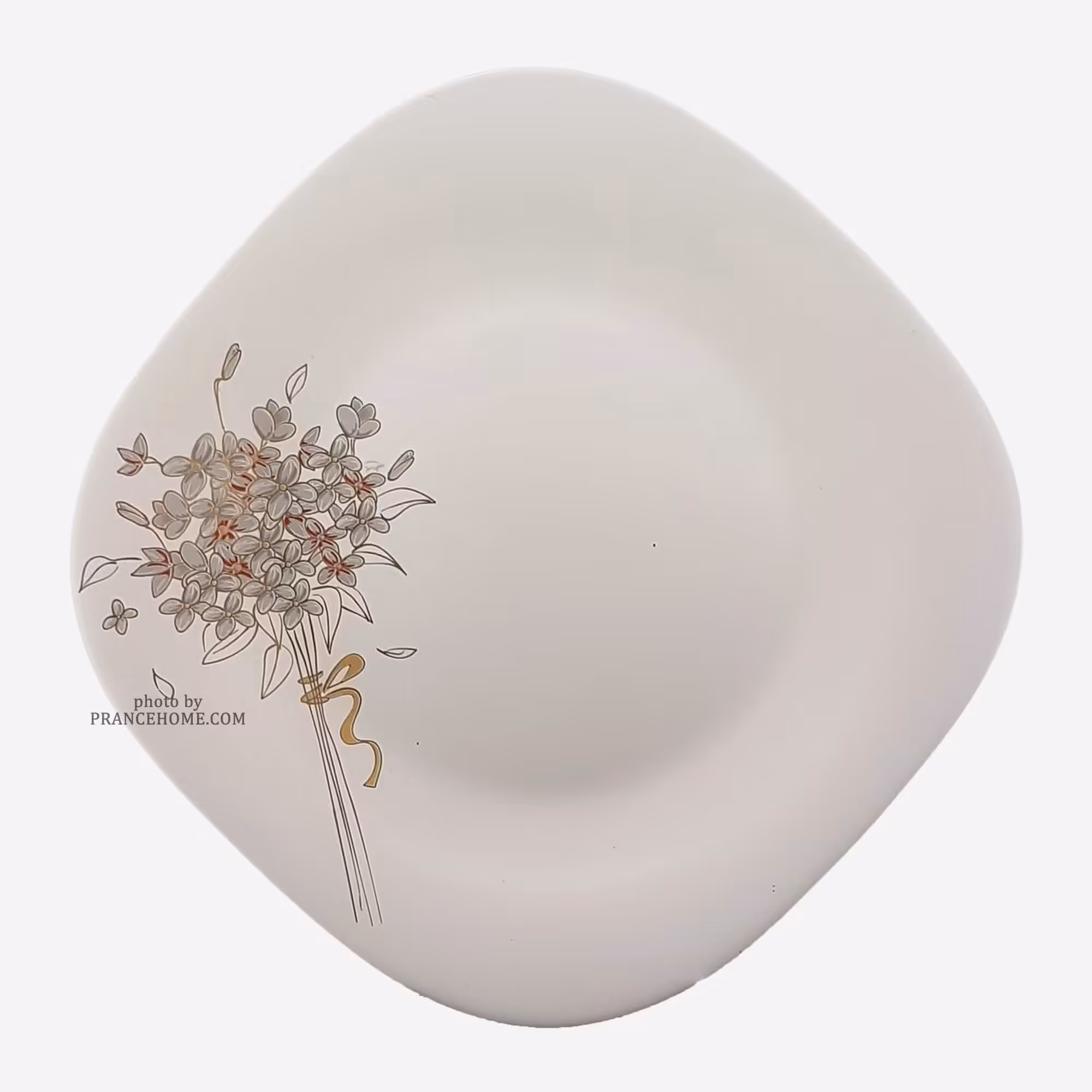 سرویس غذاخوری آرکوپال 26 پارچه مدل گل گندم طوسی