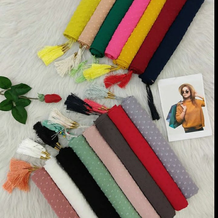 شال حریر مجلسی اشکی 653