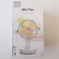 پنکه کوچک شارژی چراغدار  کد XJD-134