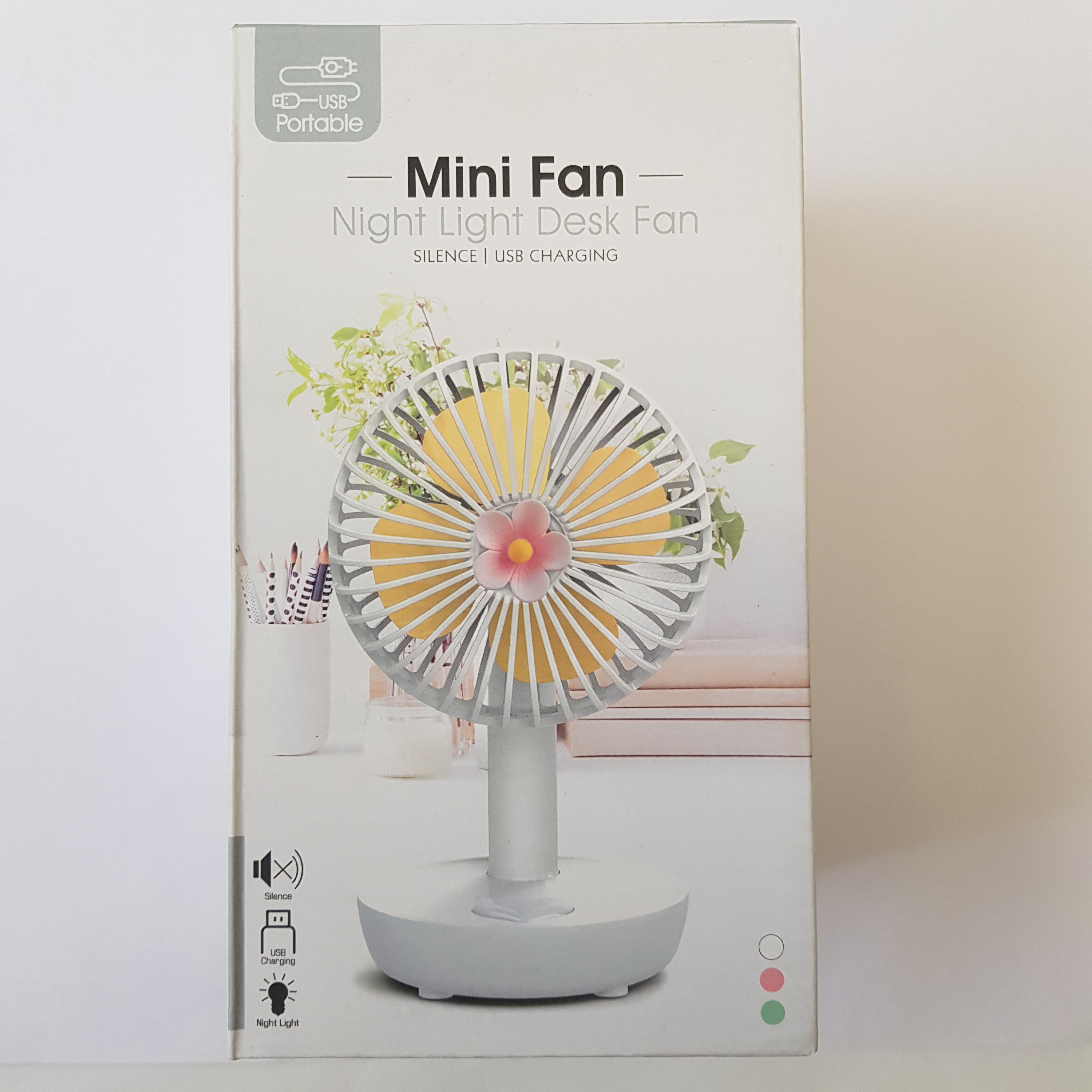 پنکه کوچک شارژی چراغدار کد XJD-134